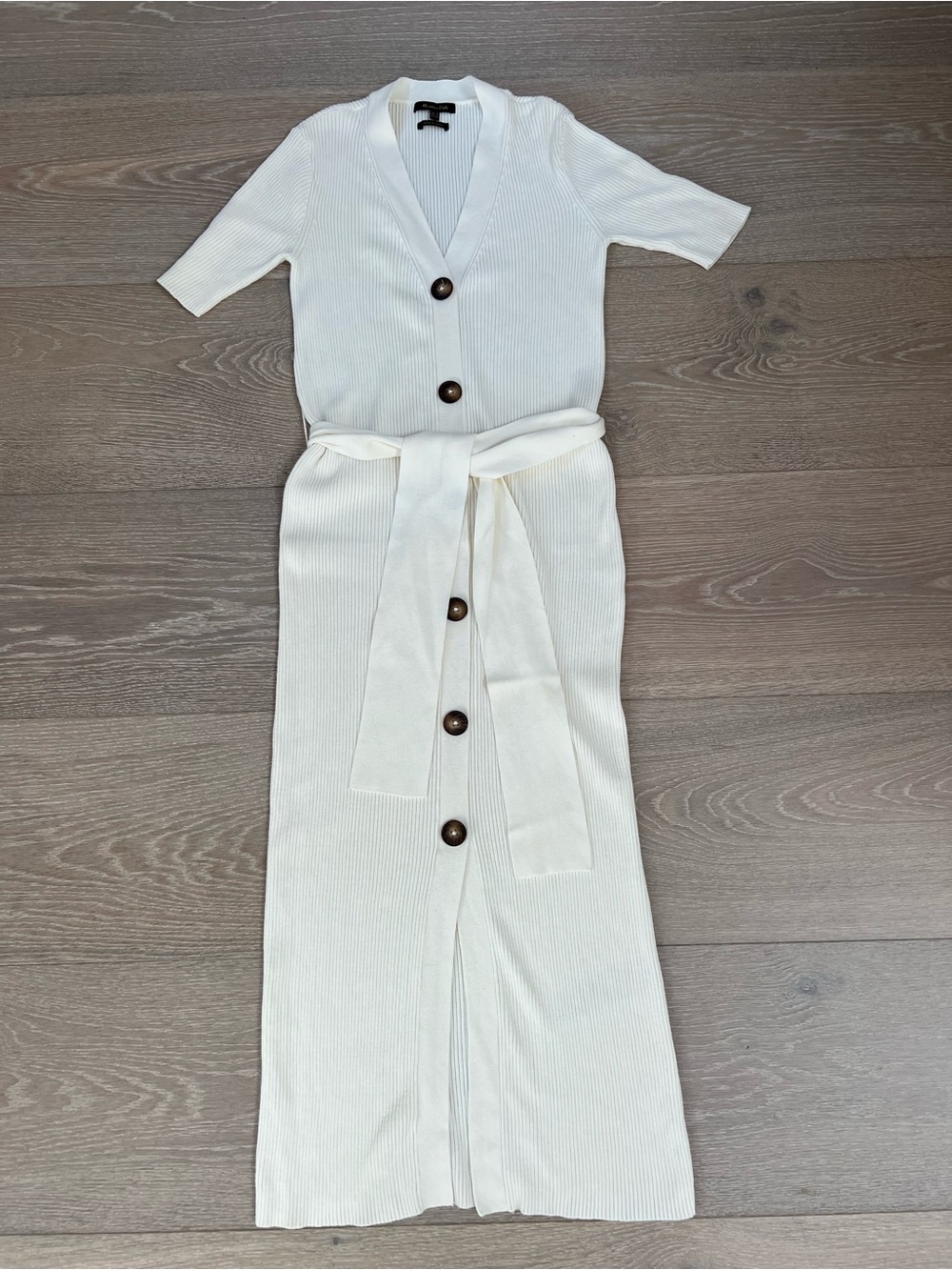 Massimo Dutti Ribbed Midi Dress